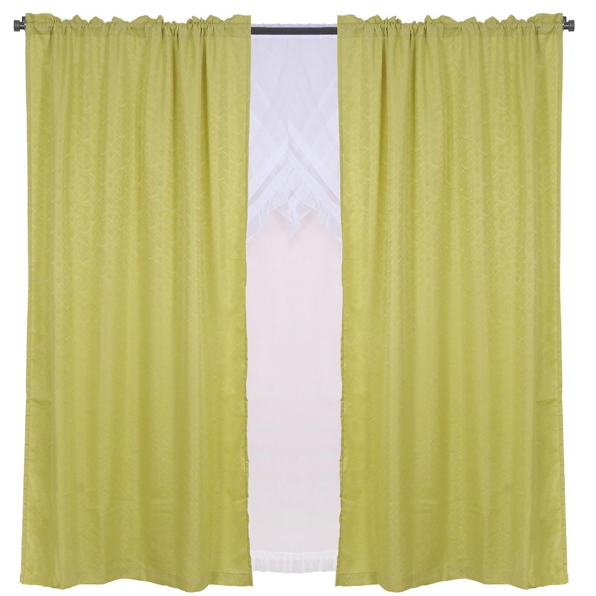 MASHINI - Set cortinas 11 piezas Leticia pistacho