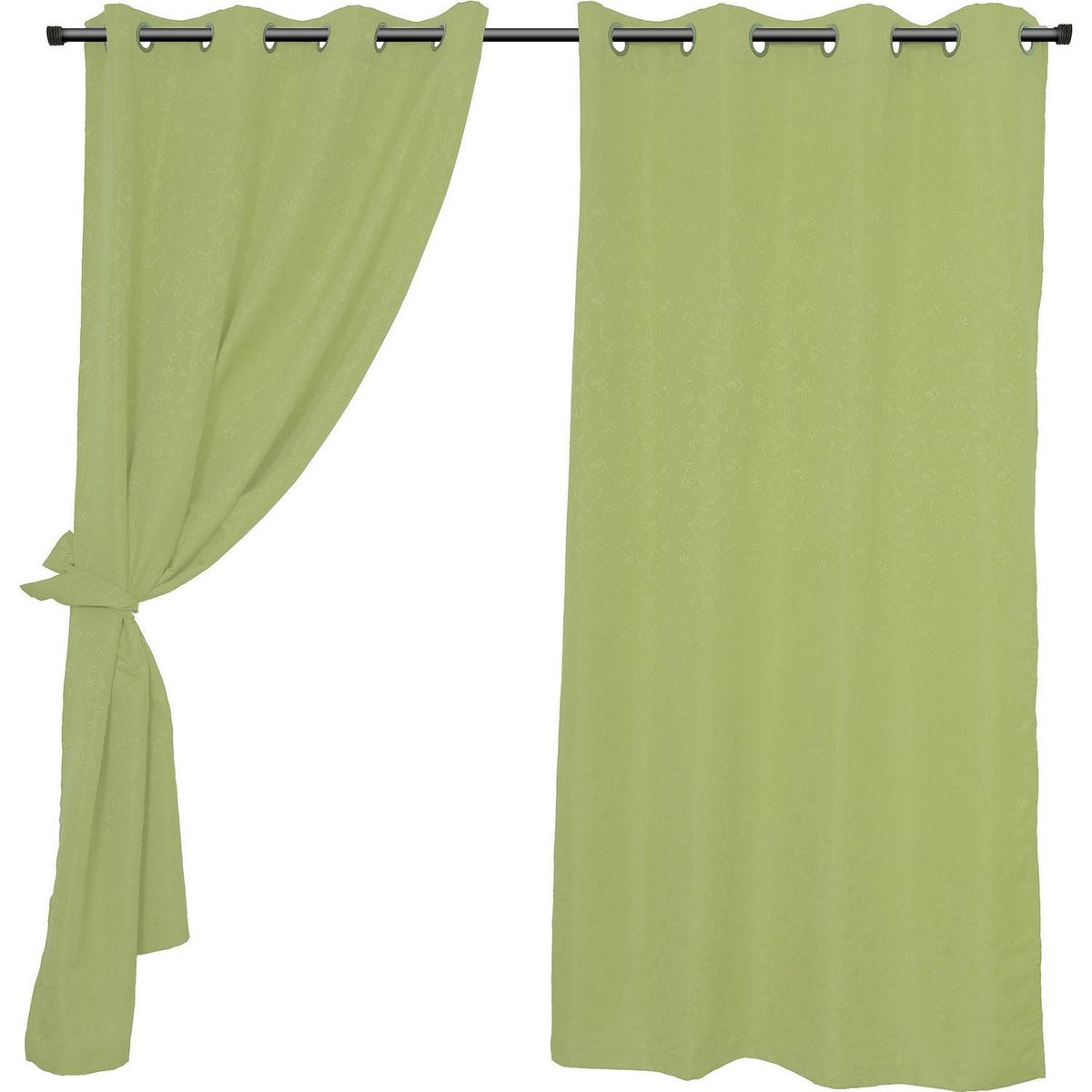 MASHINI - Set cortinas jacquard Isabella 140x220 cm verde