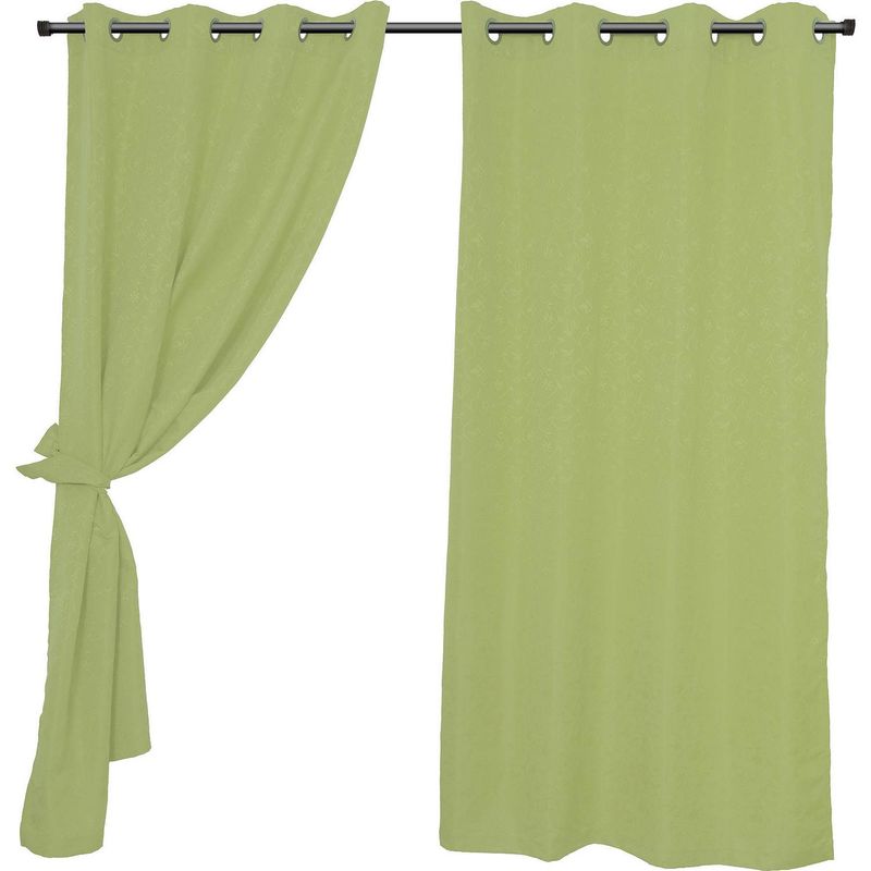 MASHINI - Set cortinas jacquard Isabella 140x220 cm verde