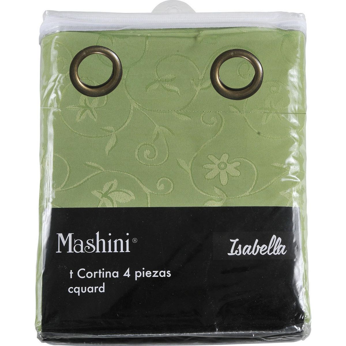 MASHINI - Set cortinas jacquard Isabella 140x220 cm verde