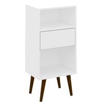 Estante MDP 2 Nivel(es) 33x94x45 cm Blanco/Tabaco