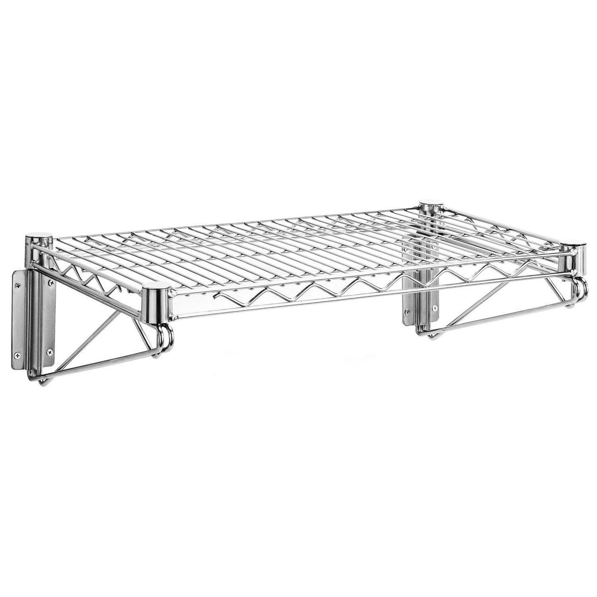 OLYMPIC - Repisa 1 Nivel(es) 35.4x2x35.5 cm Plata