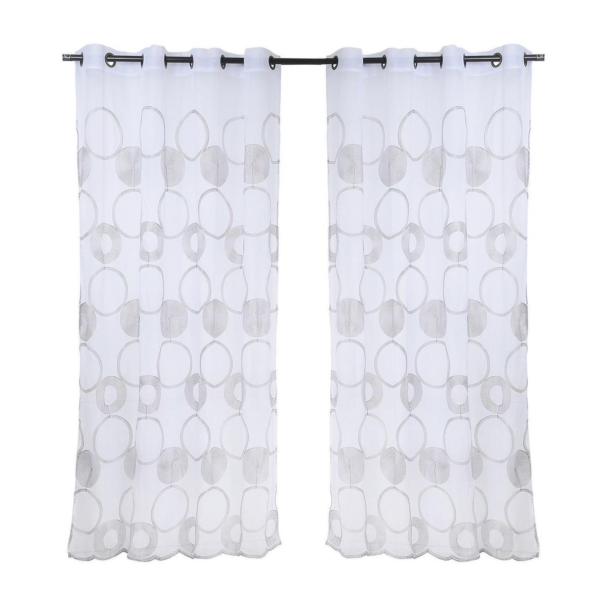 MASHINI - Set de velos Wood 140x220cm blanco