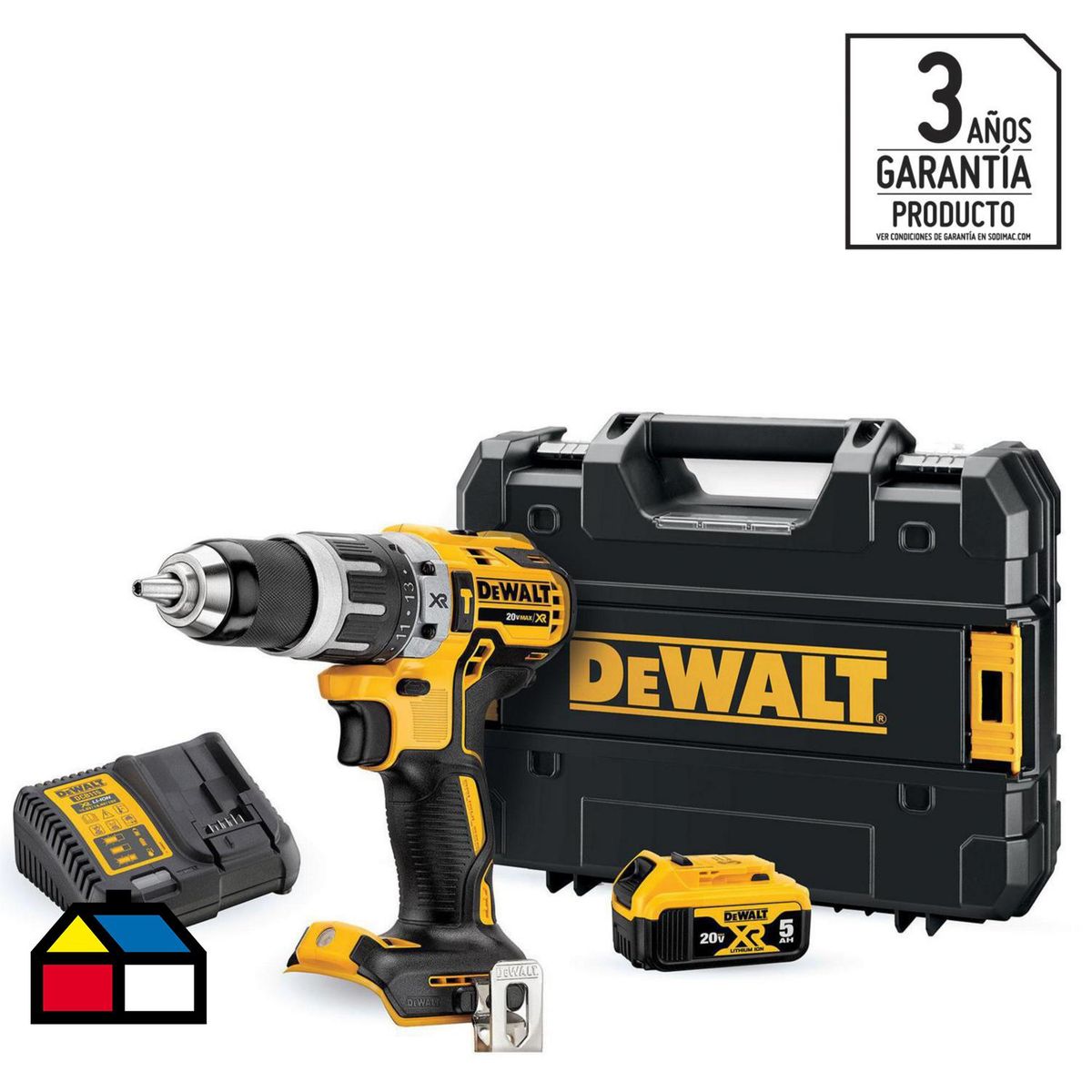 DEWALT - Taladro Inalámbrico Percutor 13 mm 20 V/1 Batería