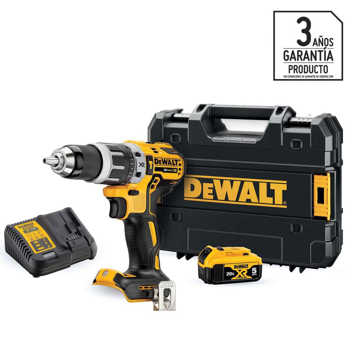 DEWALT - Taladro Inalámbrico Percutor 13 mm 20 V/1 Batería