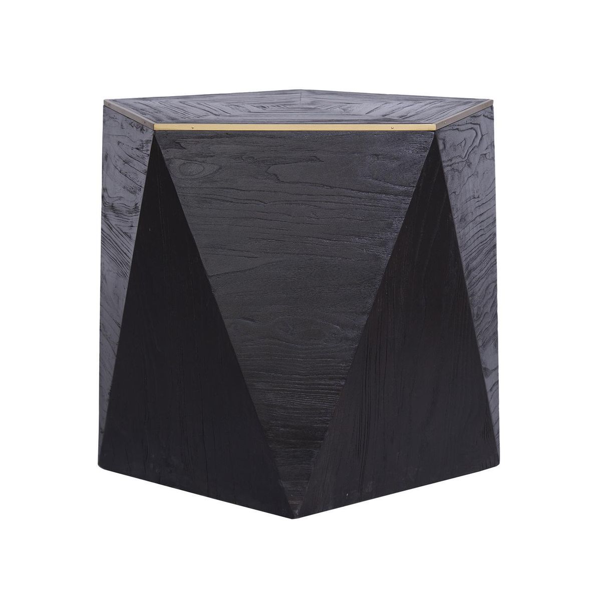 MEYA MUEBLES - Mesa Geometrico Negro 60x60x50 cm
