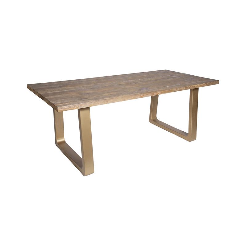 MEYA MUEBLES - Mesa de Comedor  Café 220x77x95 cm