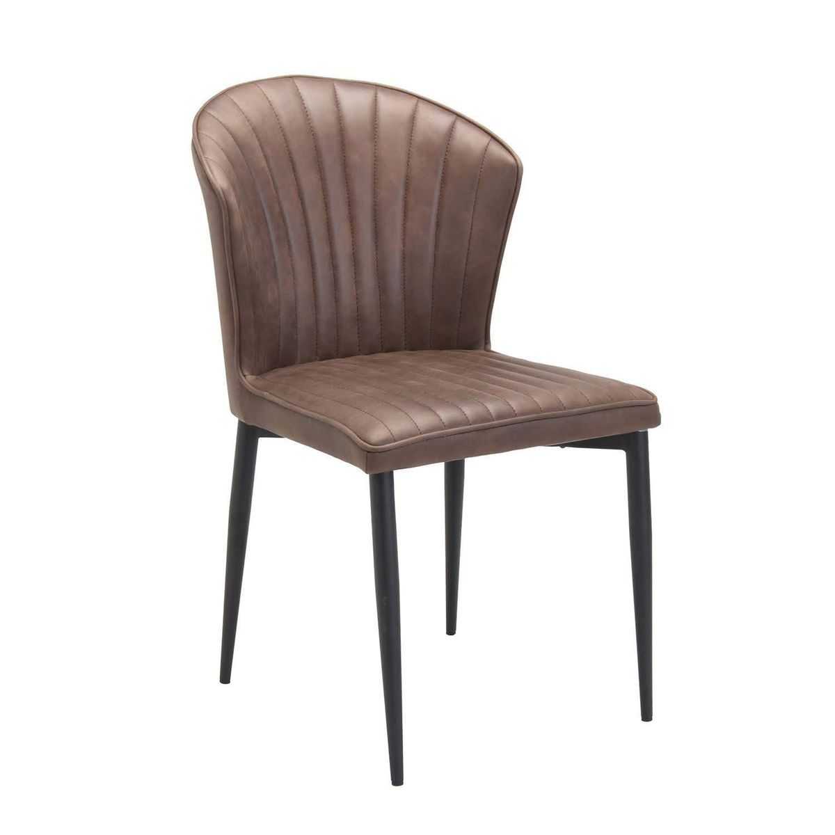 WHITE MARKET - Silla Osten Café oscuro 87x49x60 cm