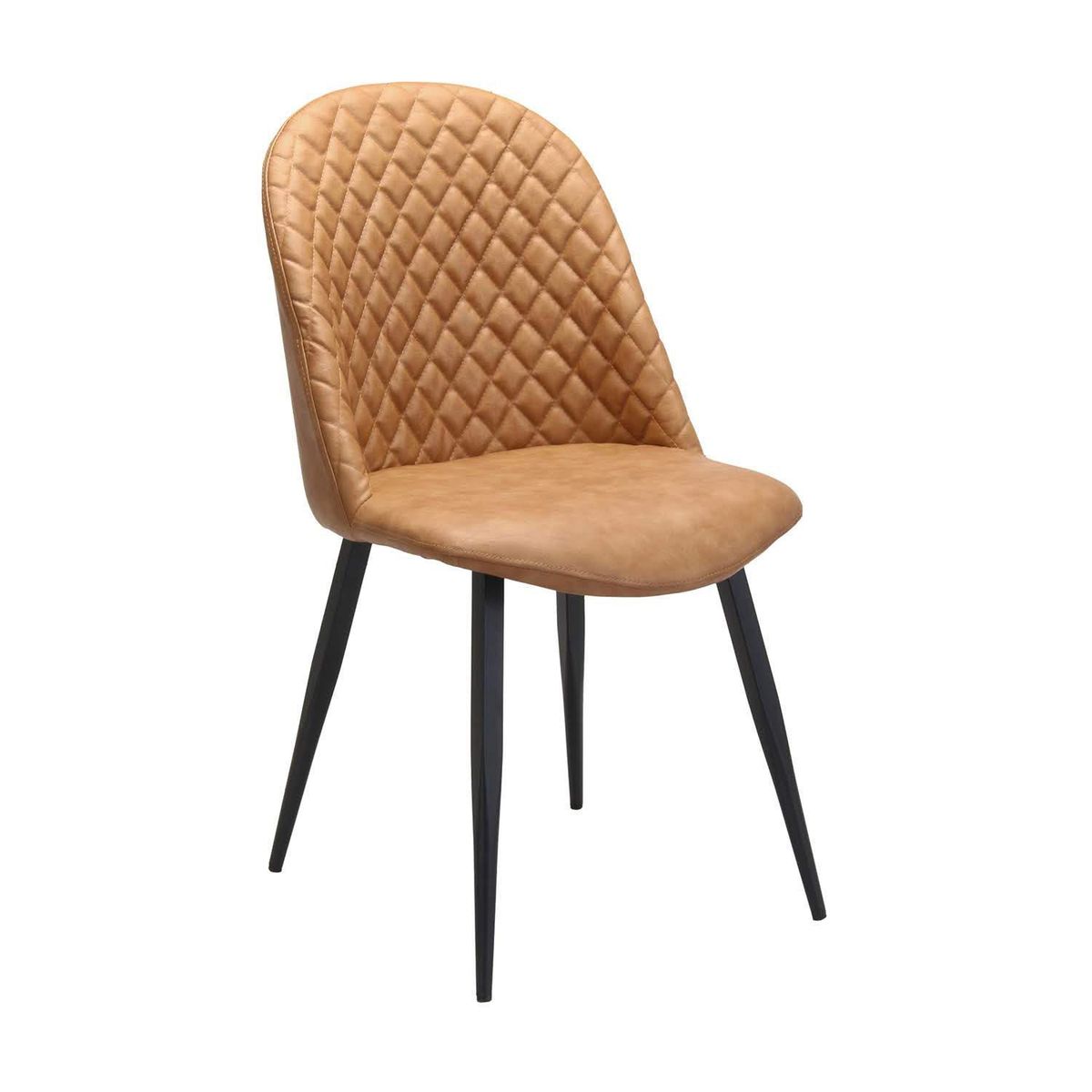 WHITE MARKET - Silla San Nico Café claro 87x47x60 cm