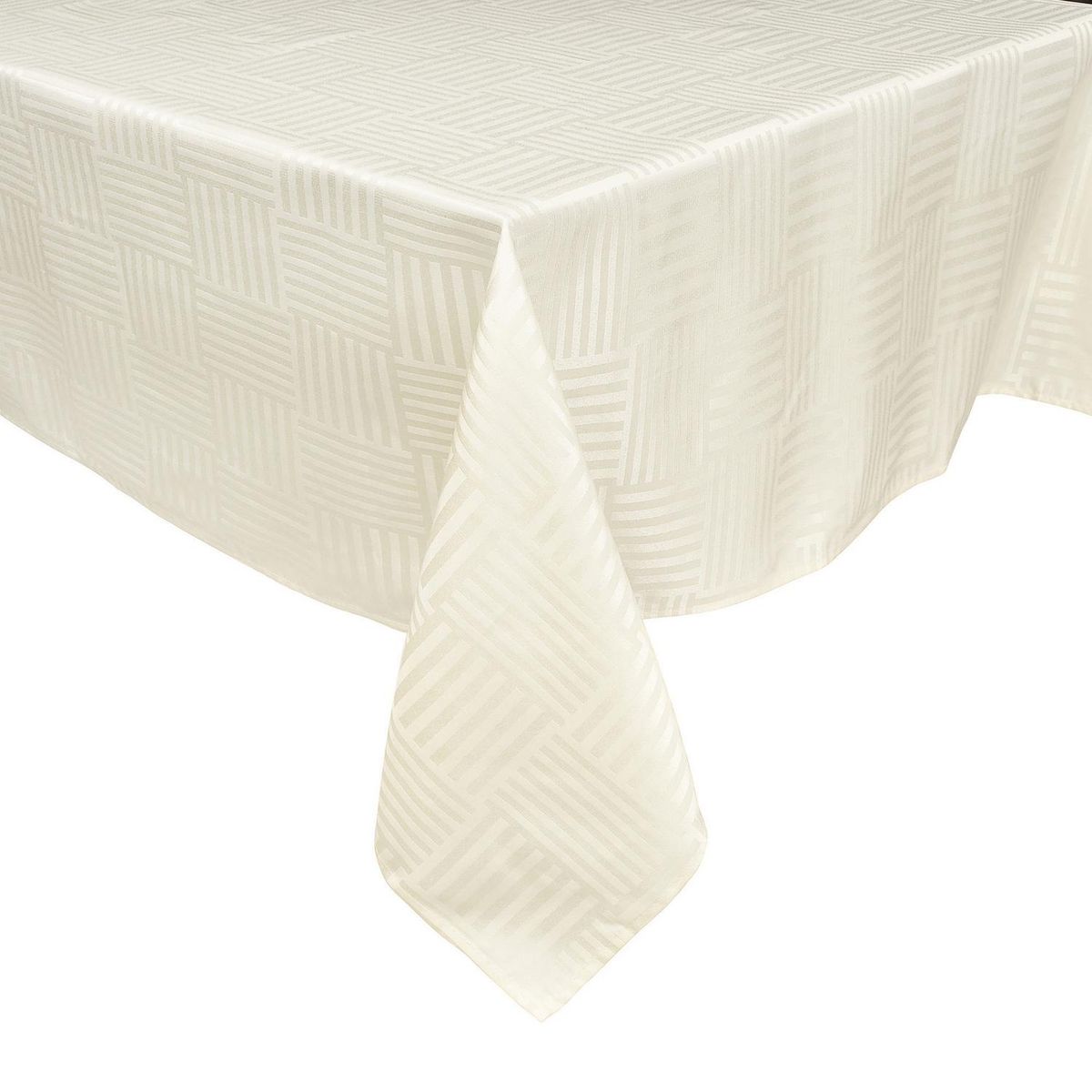MASHINI - Mantel Grecia 150x210 cm crema rectangular poliéster