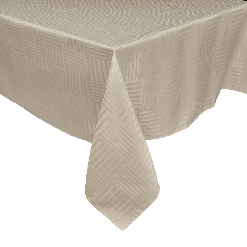 MASHINI - Mantel Grecia 180x180 cm tabaco cuadrado poliéster