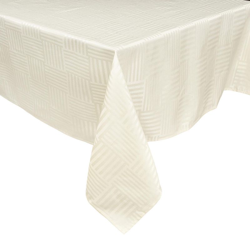 MASHINI - Mantel Grecia 180x180 cm crema cuadrado poliéster