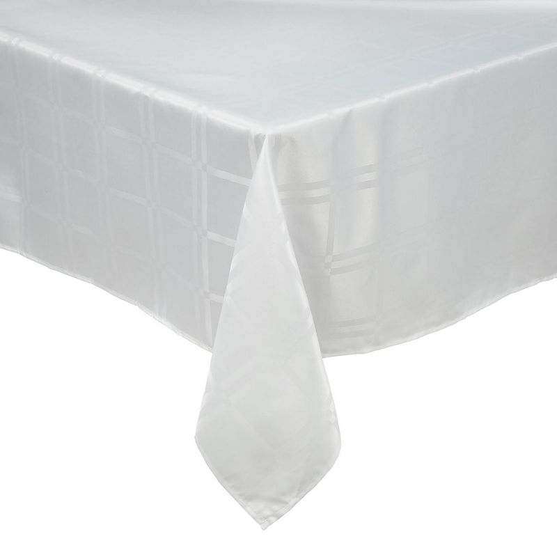 MASHINI - Mantel Roma 180x180 cm blanco cuadrado poliéster