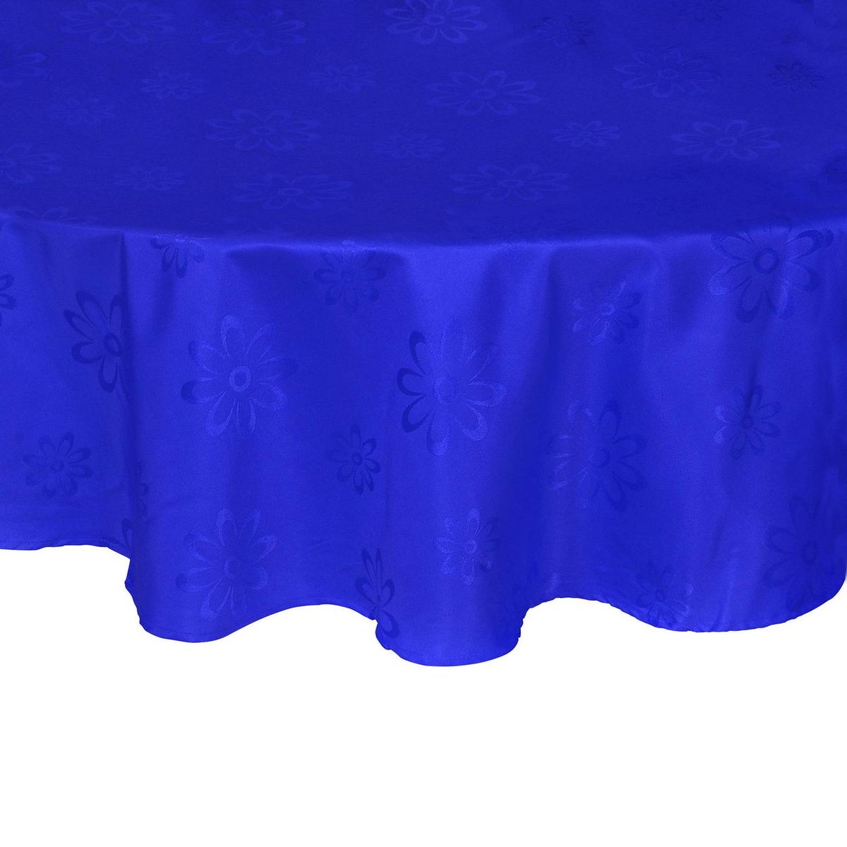 MASHINI - Mantel Agatha 180 cm azul redondo poliéster
