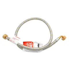 STRETTO - Flex gas HI-HI 1/2 x 1/2 100 cm c/Curva
