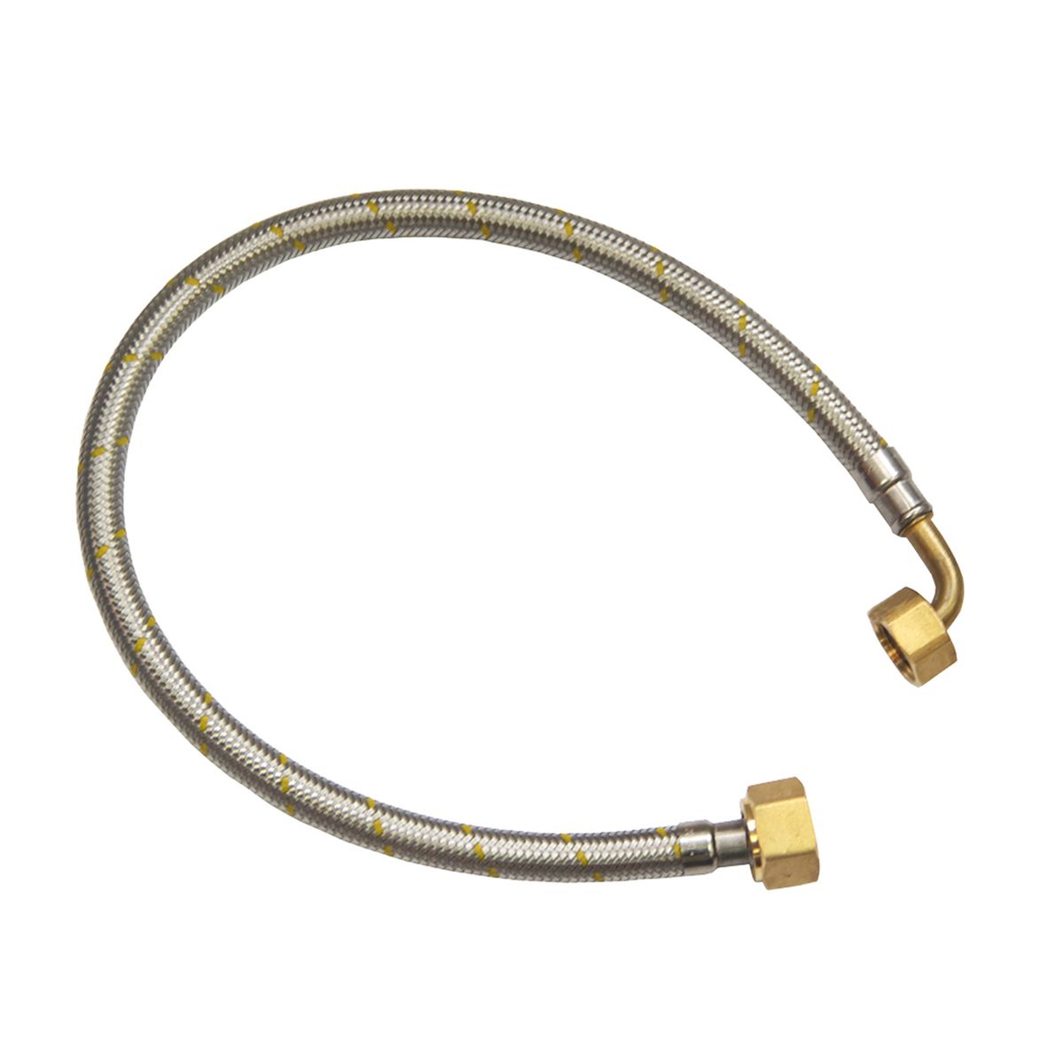 STRETTO - Flex gas HI-HI 1/2 x 1/2 100 cm c/Curva