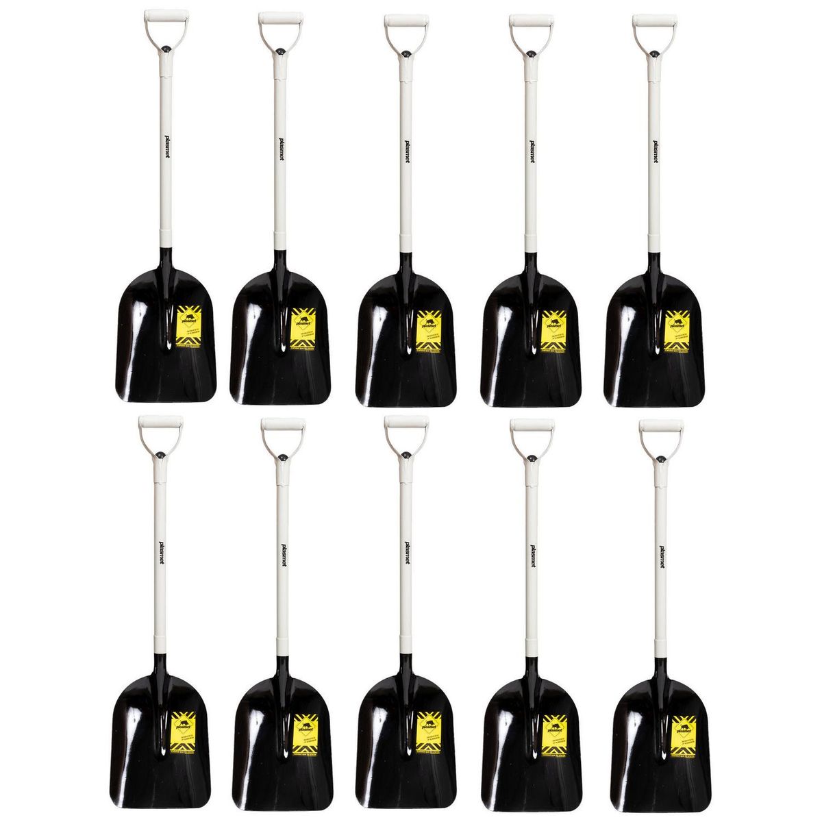 Plasmet - Kit 10 palas carboneras mango metal