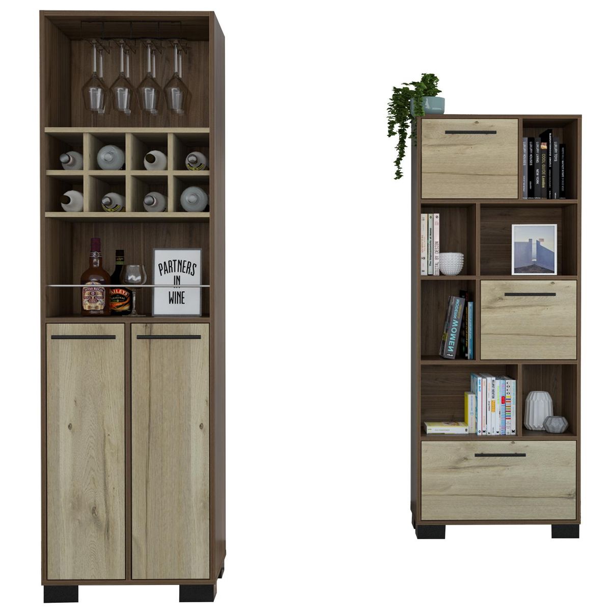 TUHOME - Combo Biblioteca + Bar