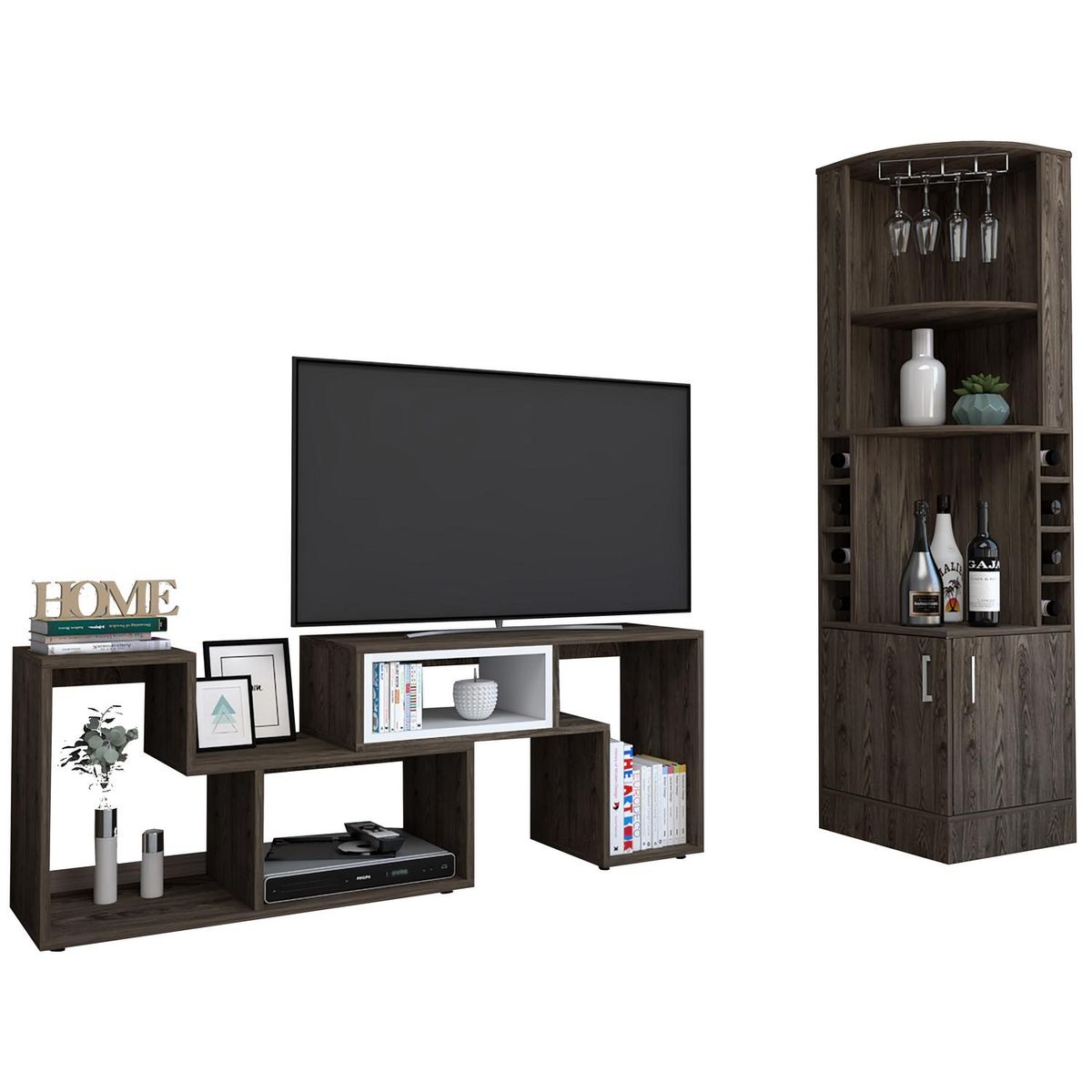 TUHOME - Combo Bar + Rack TV 40 Beijing Conac