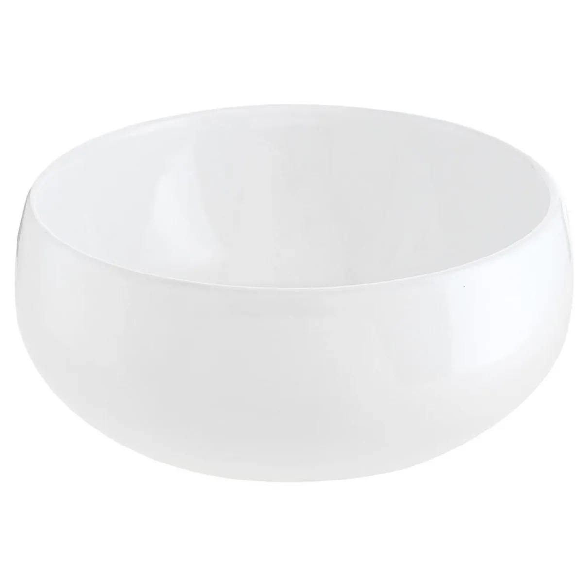 DOMSA - Lavamanos Sobrepuesto Forma Redonda Loza 31x15x31 cm Blanco