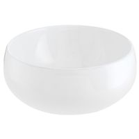 Lavamanos Sobrepuesto Forma Redonda Loza 31x15x31 cm Blanco