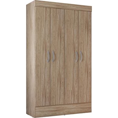 Clset 4 puertas 27x96x14 cm nogal