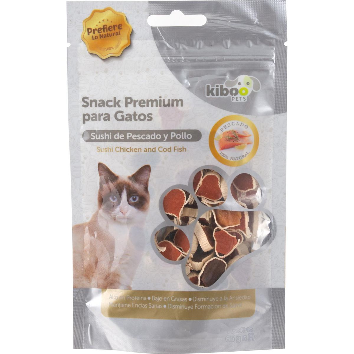KIBOO PETS - Snack gato rebanadas de pato