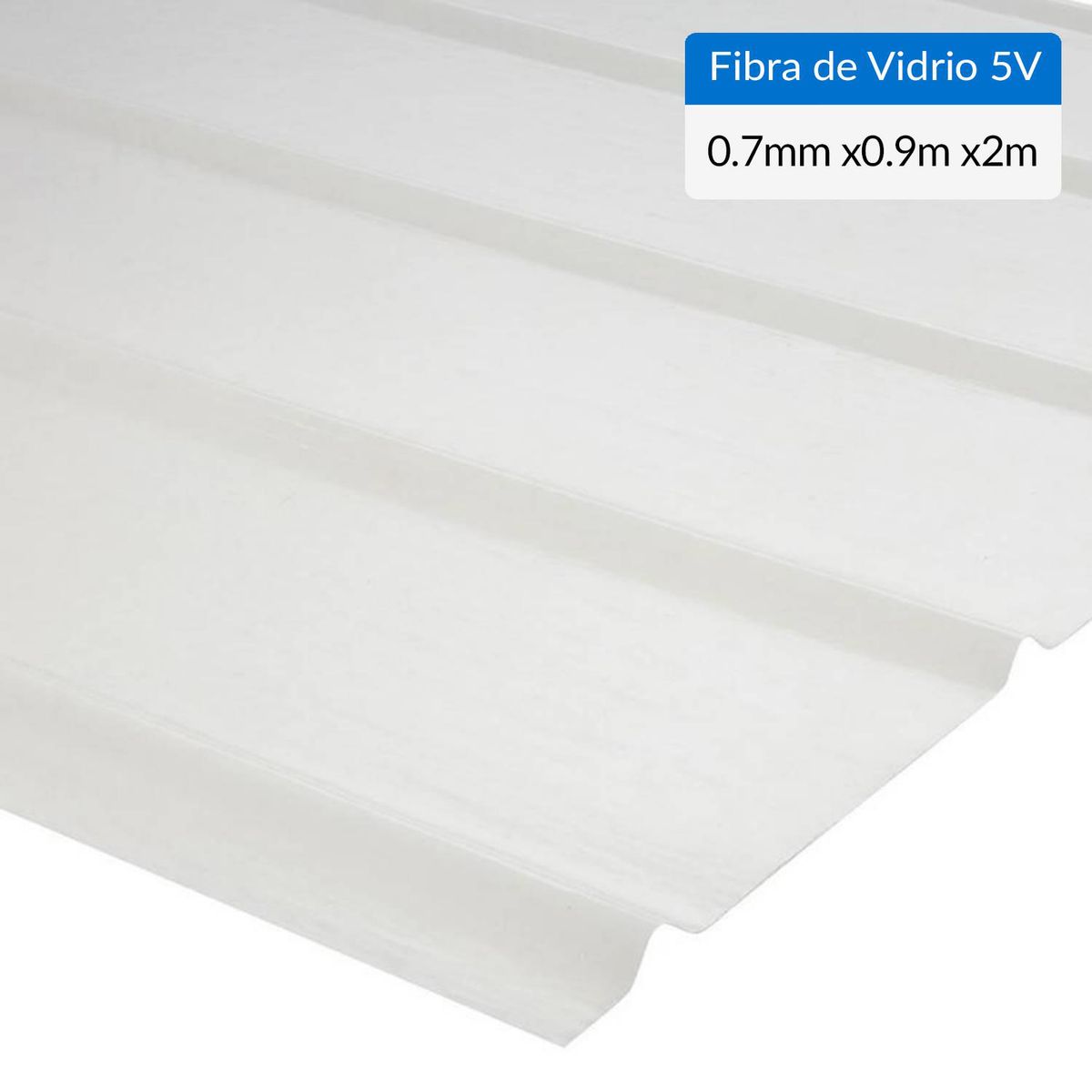 FEMOGLAS - Plancha Fibra de vidrio 5V 0.7 mm 90x200 cm Luz Difusora