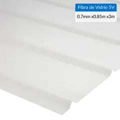 FEMOGLAS - Plancha Fibra de vidrio Ondulada 0.7 mm 90x300 cm Luz Difusora