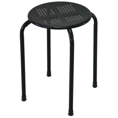 Imagen 2 del producto Banco Perforado Negro 45x30x30 cm