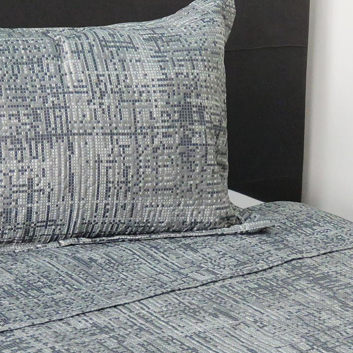 ILLUSIONS - Cubrecama Quilt King Gris 