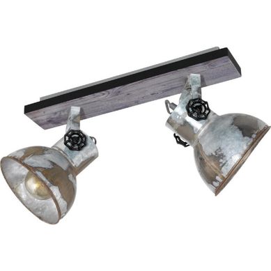 Barra Barnstaple caf envejecido 2 luces E27 60W