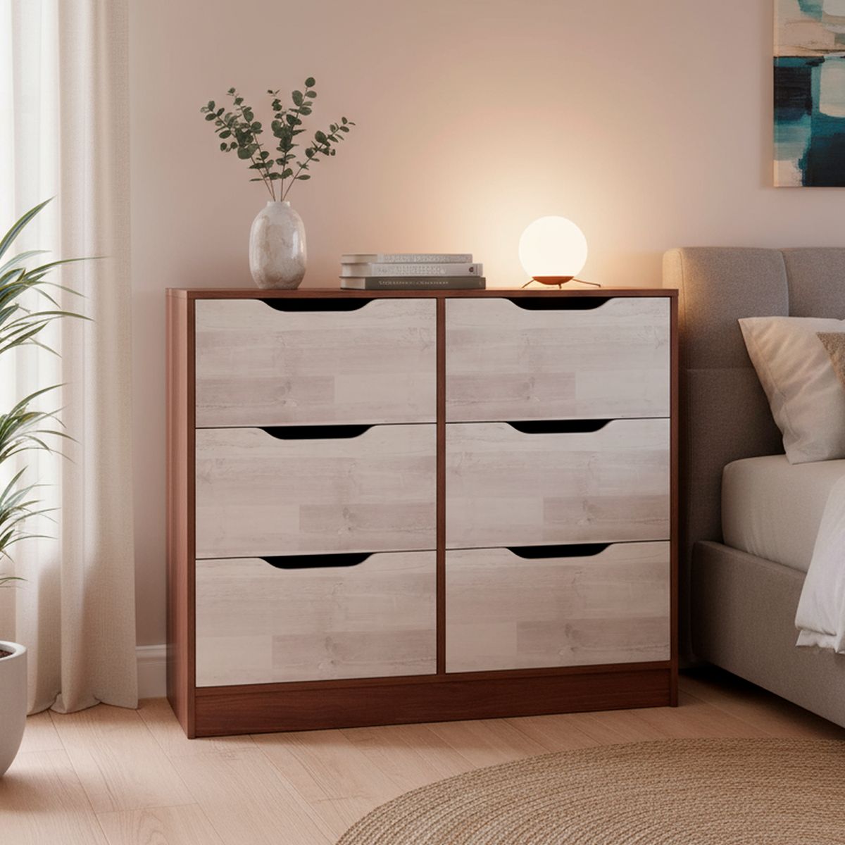 CIC - Cómoda 6 Cajón(es) LEGNO 100x85x45 cm Legno