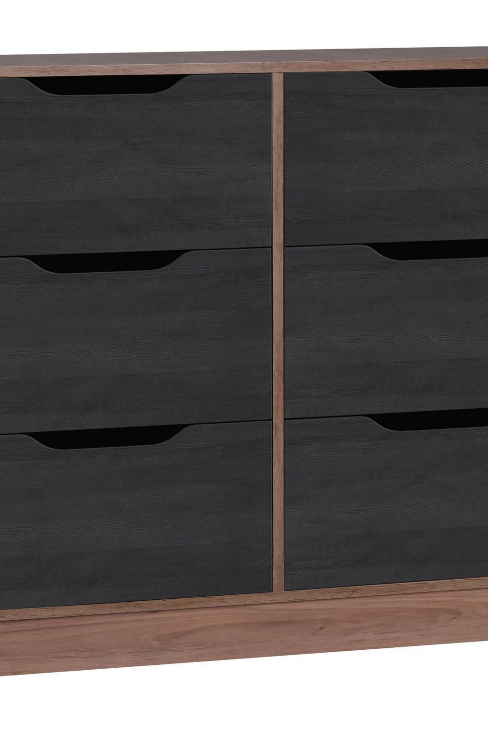 CIC - Cómoda 6 Cajón(es) ESPRESSO 100x85x45 cm Espresso