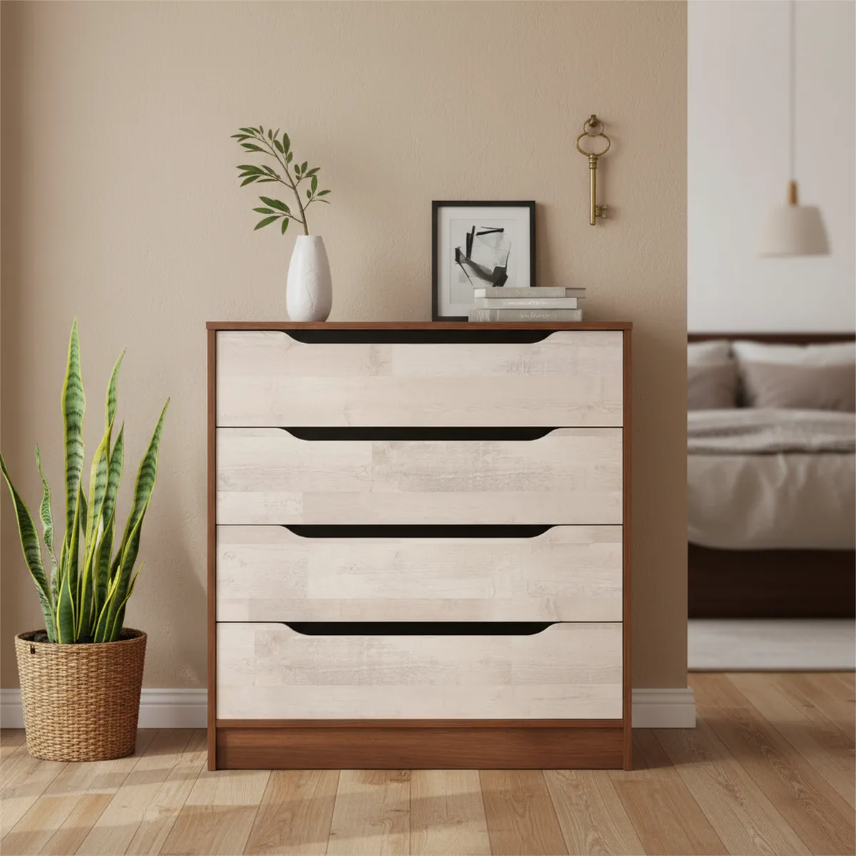 CIC - Cómoda 4 Cajón(es) LEGNO 80x85x45 cm Legno