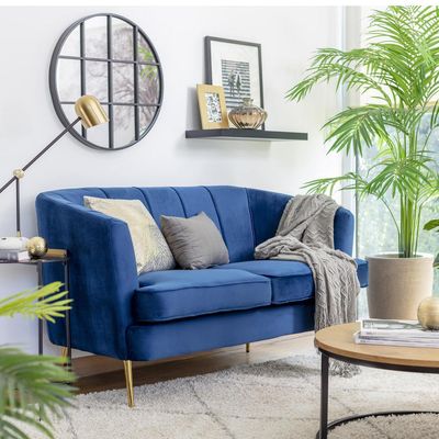 Imagen 2 del producto Sofá 2 cuerpos NAPOLES 120x81x75 cm Azul