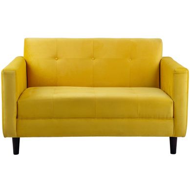 Sof 2 cuerpos 120x75x80 cm amarillo