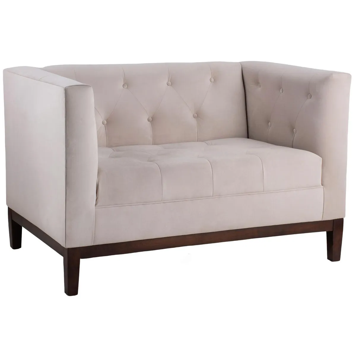 NUEVALINEA - Sofá 2 cuerpos SEVILLA 120x77x75 cm Crudo