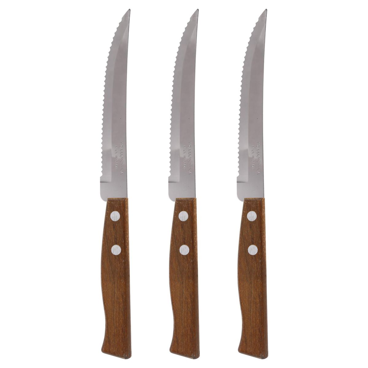 TRAMONTINA - Set de Cuchillos Tramontina para Asado Café 3 Unidades