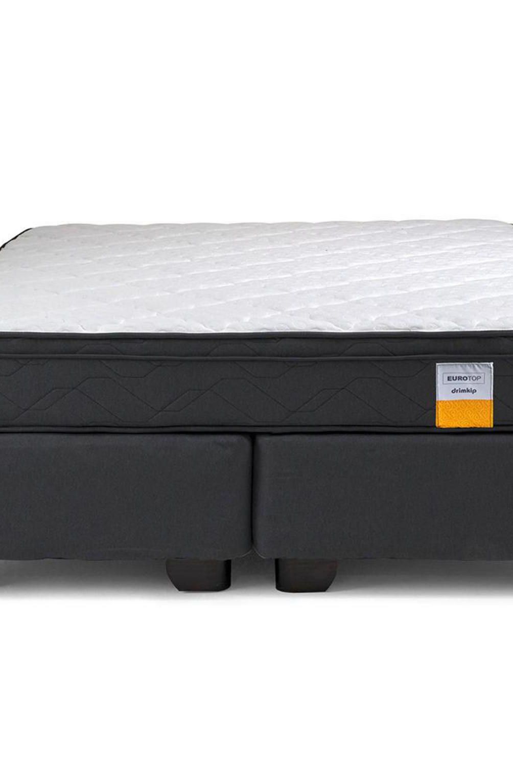 DRIMKIP - Cama Queen Americana Eurotop Gris