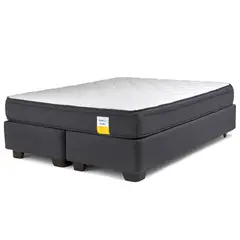 DRIMKIP - Cama King Americana Eurotop Gris