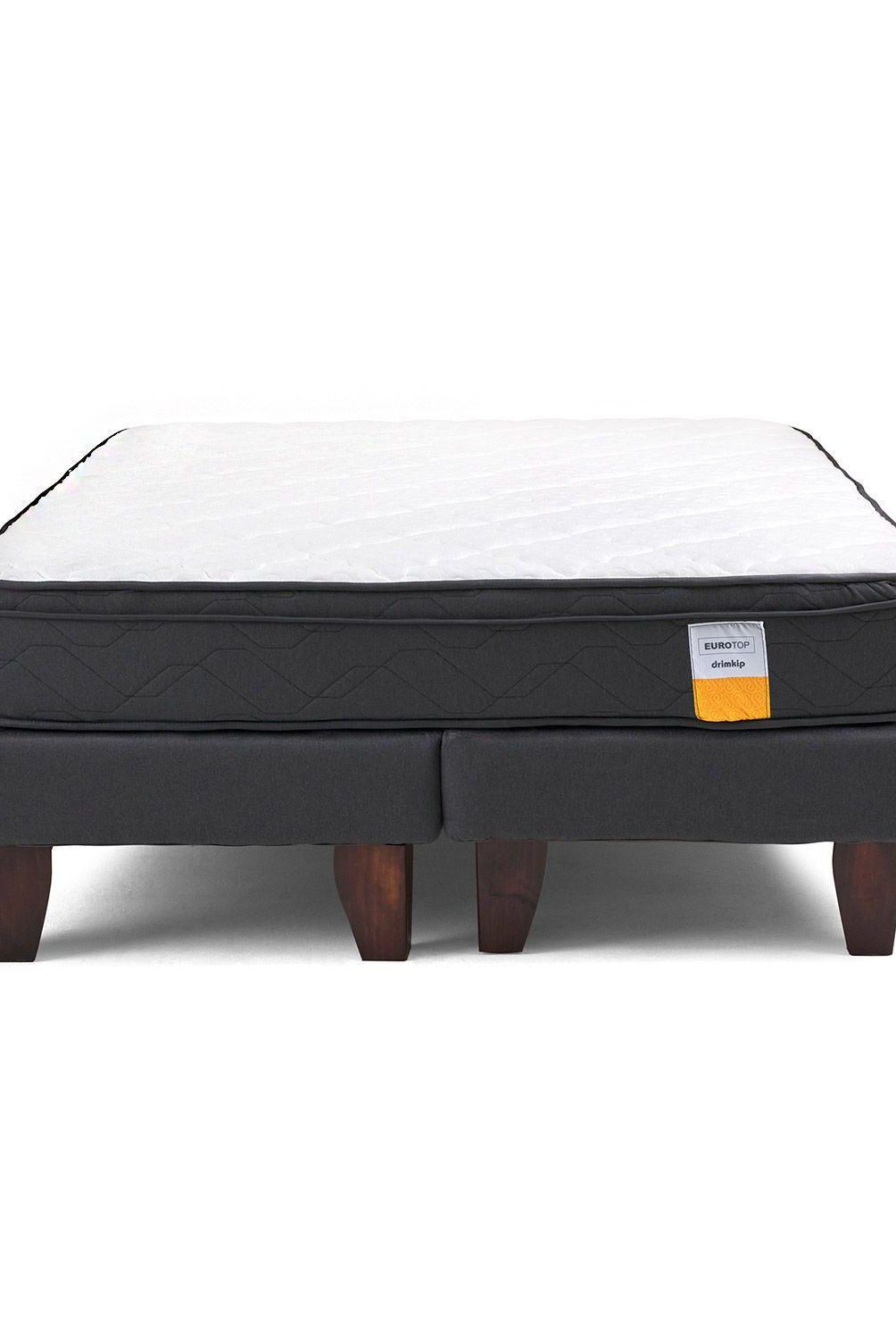 DRIMKIP - Cama Super King Europea Eurotop Gris