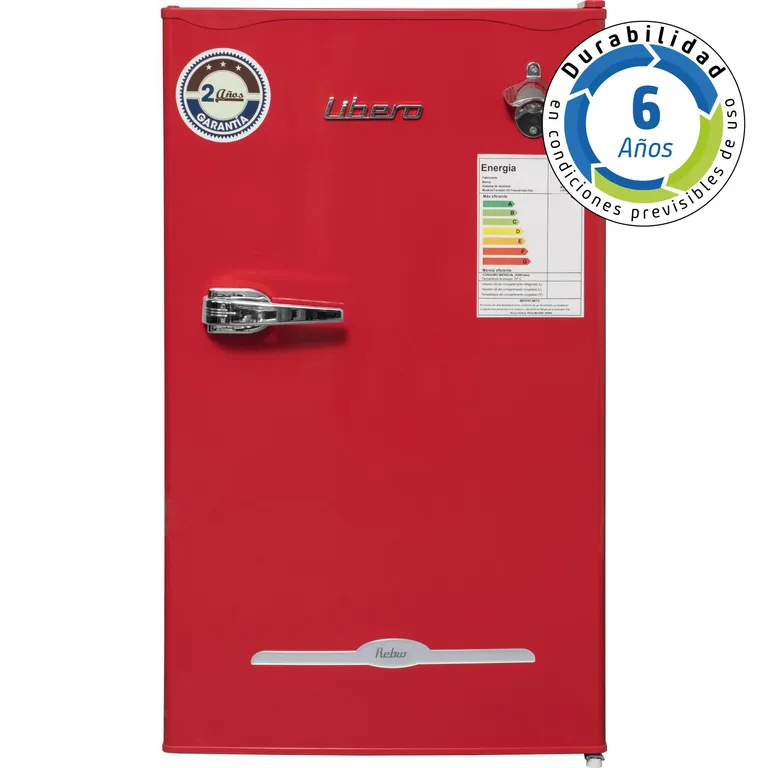 LIBERO Frigobar Frigobar Frío Directo 98 Litros Rojo LFB-90R