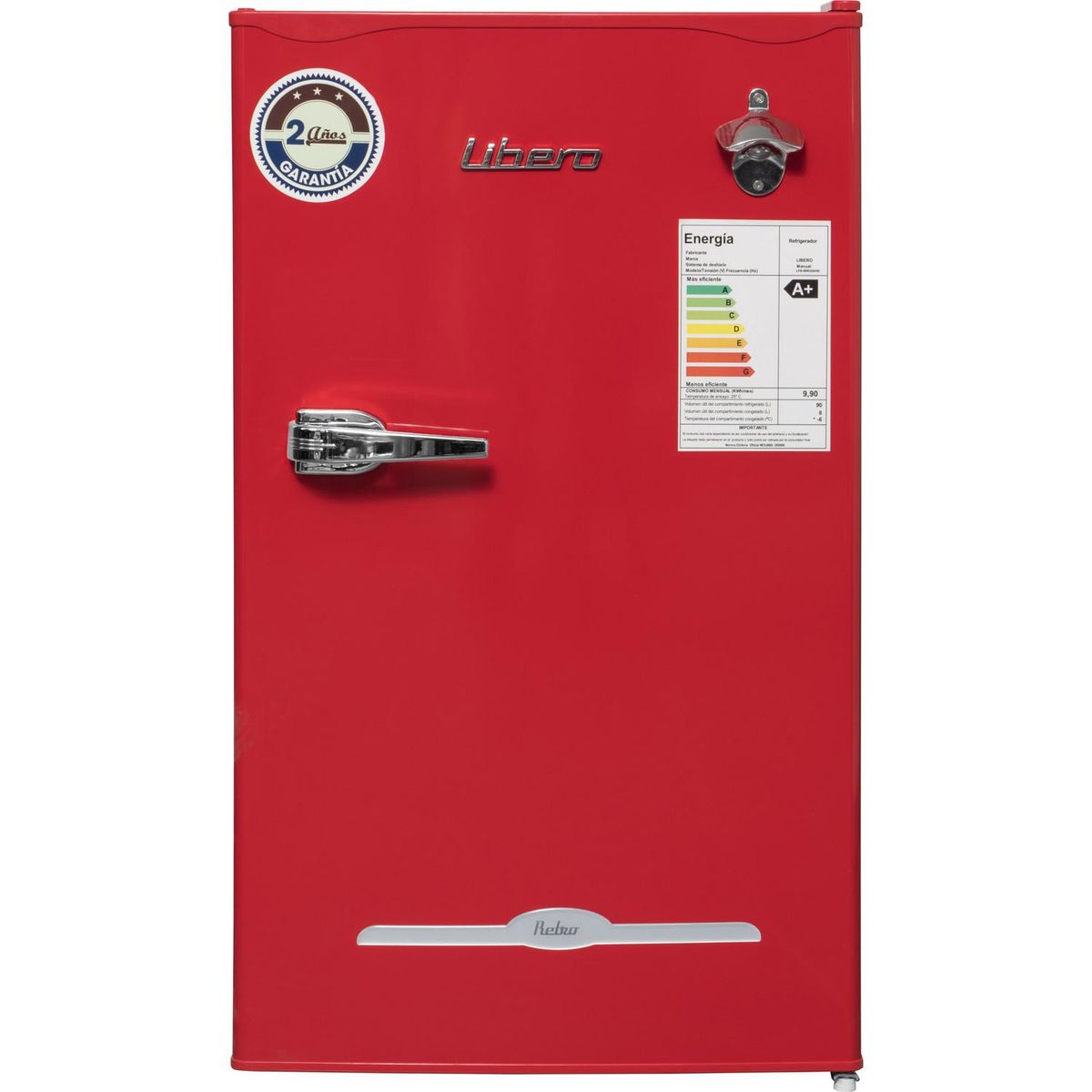LIBERO - Frigobar 98 Litros Rojo LFB-90R