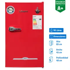 LIBERO - Frigobar  98 Litros Rojo LFB-90R
