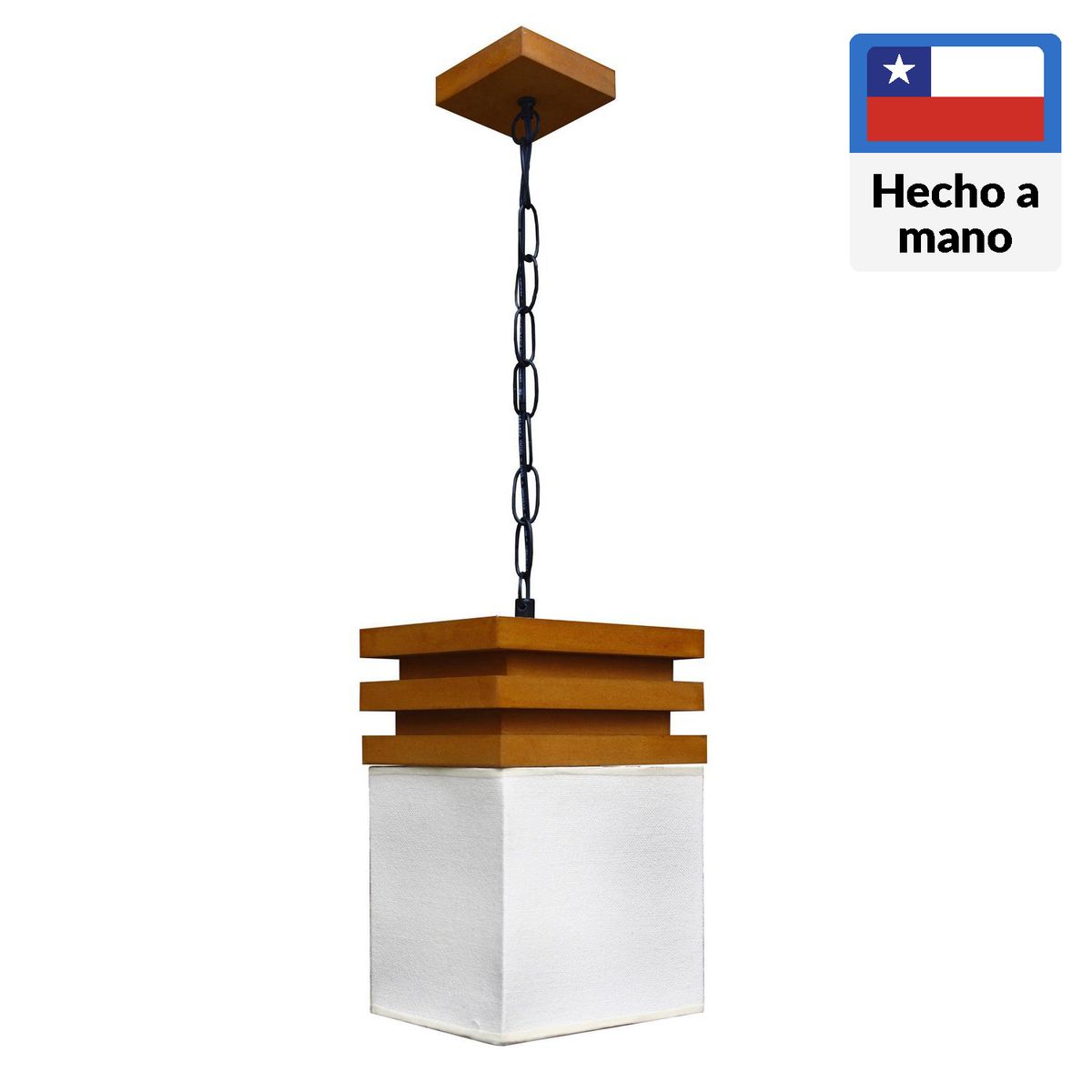 CAROLD STEVENS - Lámpara Colgante Everest 1 Luz Madera Café