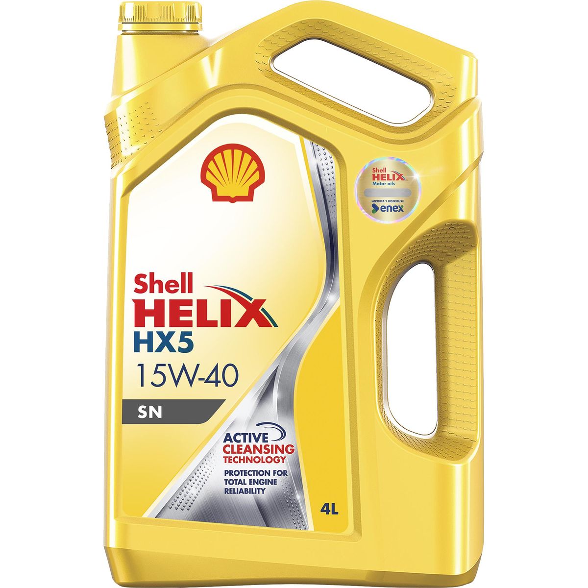 SHELL - Aceite Motor Bencinero Shell Helix Hx5 15w-40 4 Litros Protección