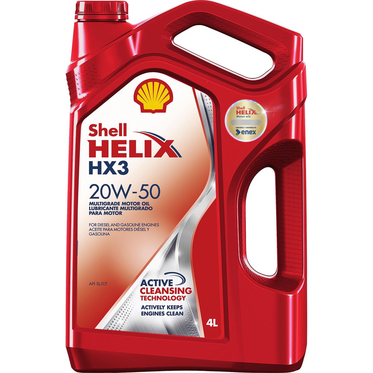SHELL - Aceite de Motor Shell Helix Hx3 20w-50 Bencinero/petrolero 4 Litros