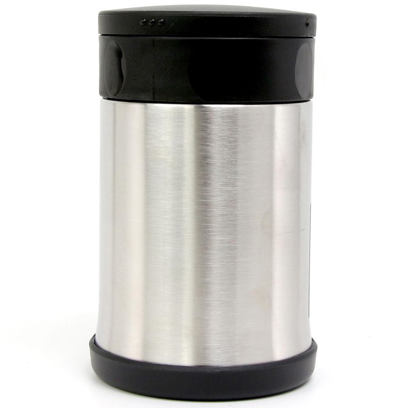 JUST HOME COLLECTION - Termo para Comida 500 ml Acero Inoxidable Plateado/ Negro