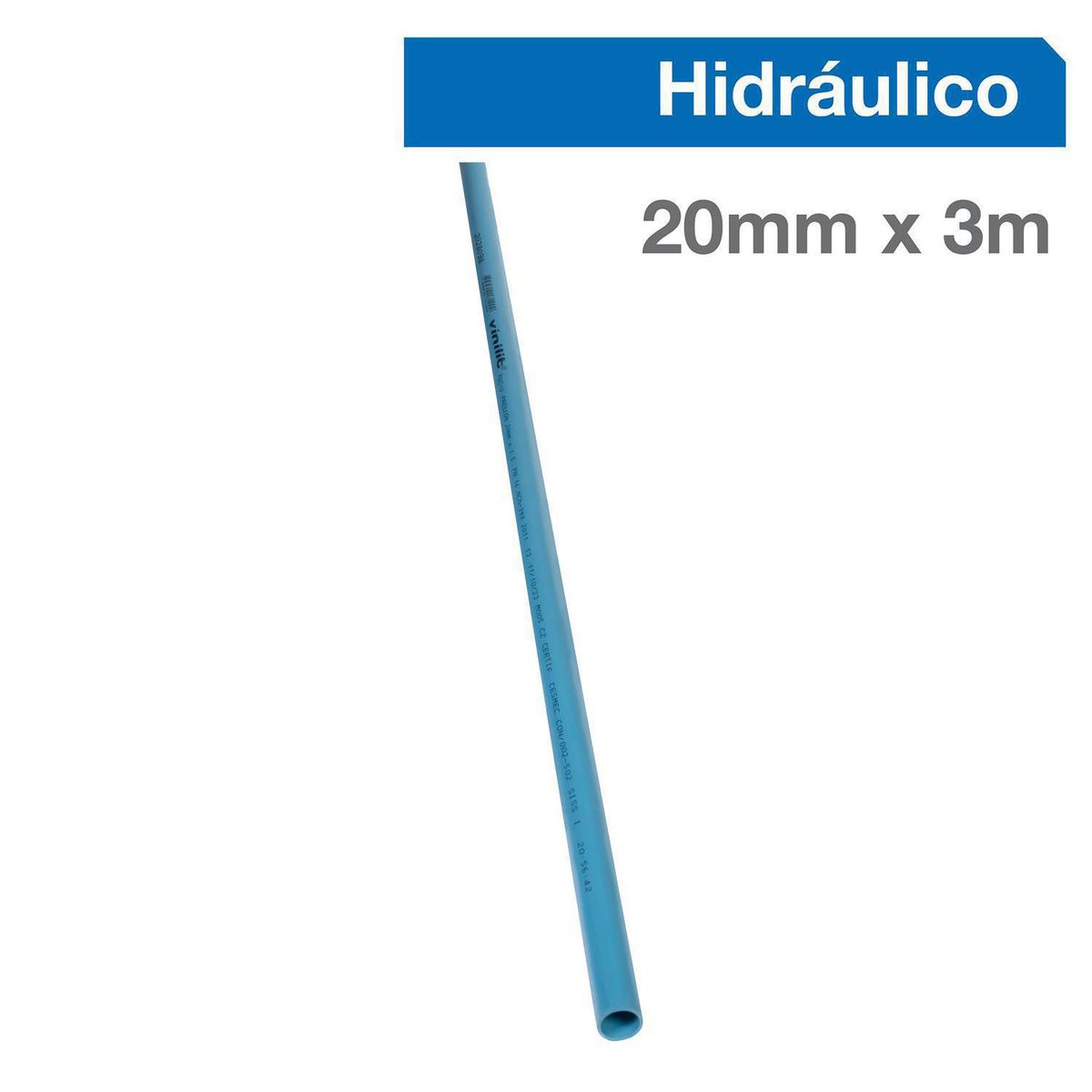 VINILIT - Tubo PN-16 Cementar PVC Agua 20 mmx3 m